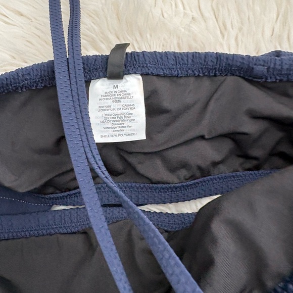 JCrew Navy Ruffle Two-Piece Swim Set - Picture 3 of 5